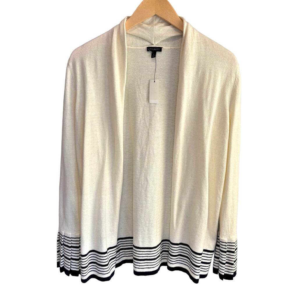 Talbots NWT Open Front Long Length Cardigan Sweater - size Small